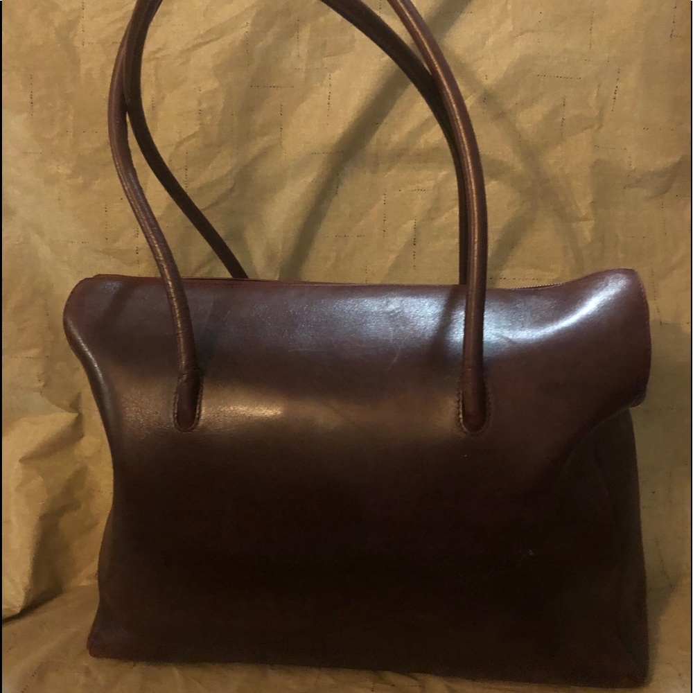 CARTIER LEATHER HANDBAG VINTAGE MUST DE CARTIER